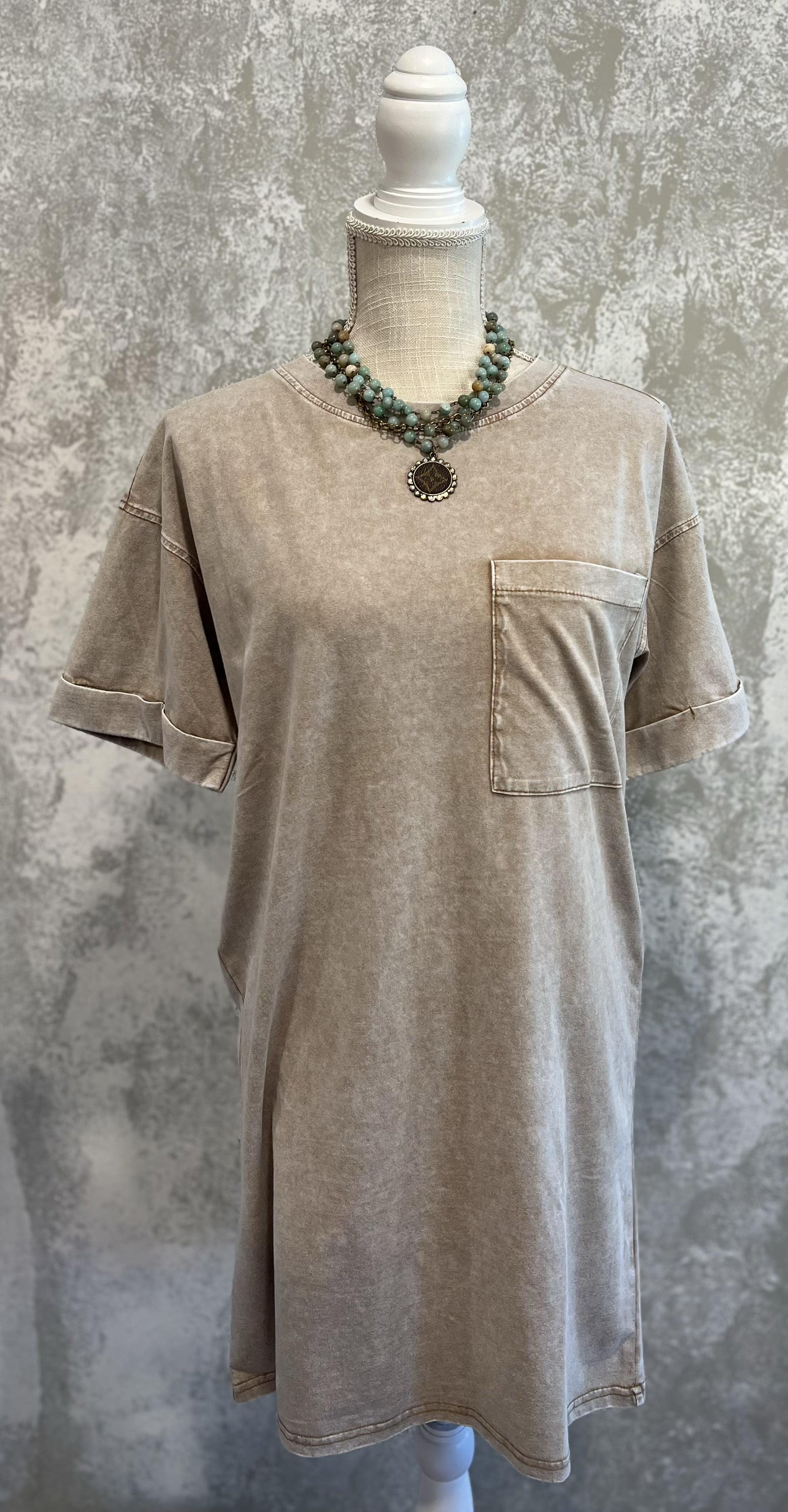 T Shirt Dress Khaki