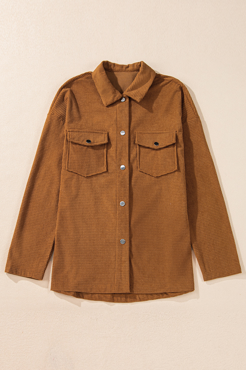 Brown Textured Shacket September.