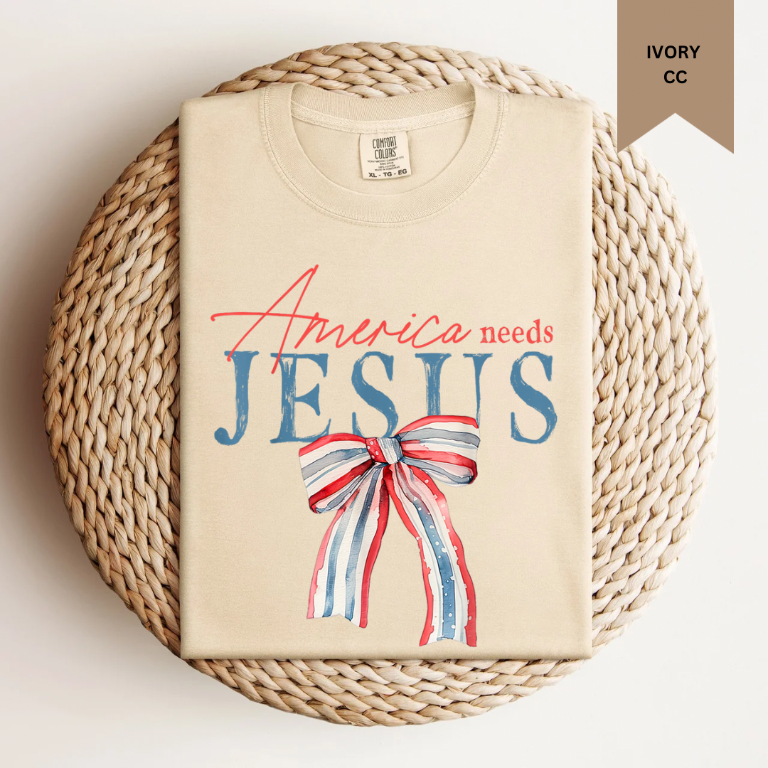 America Needs Jesus Tee.