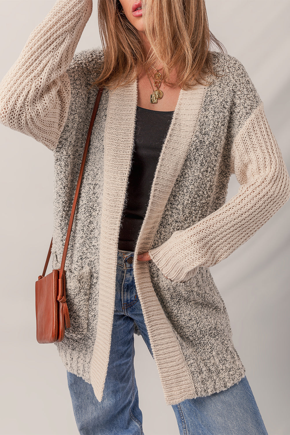 Colorblock Pocket Cardigan September.