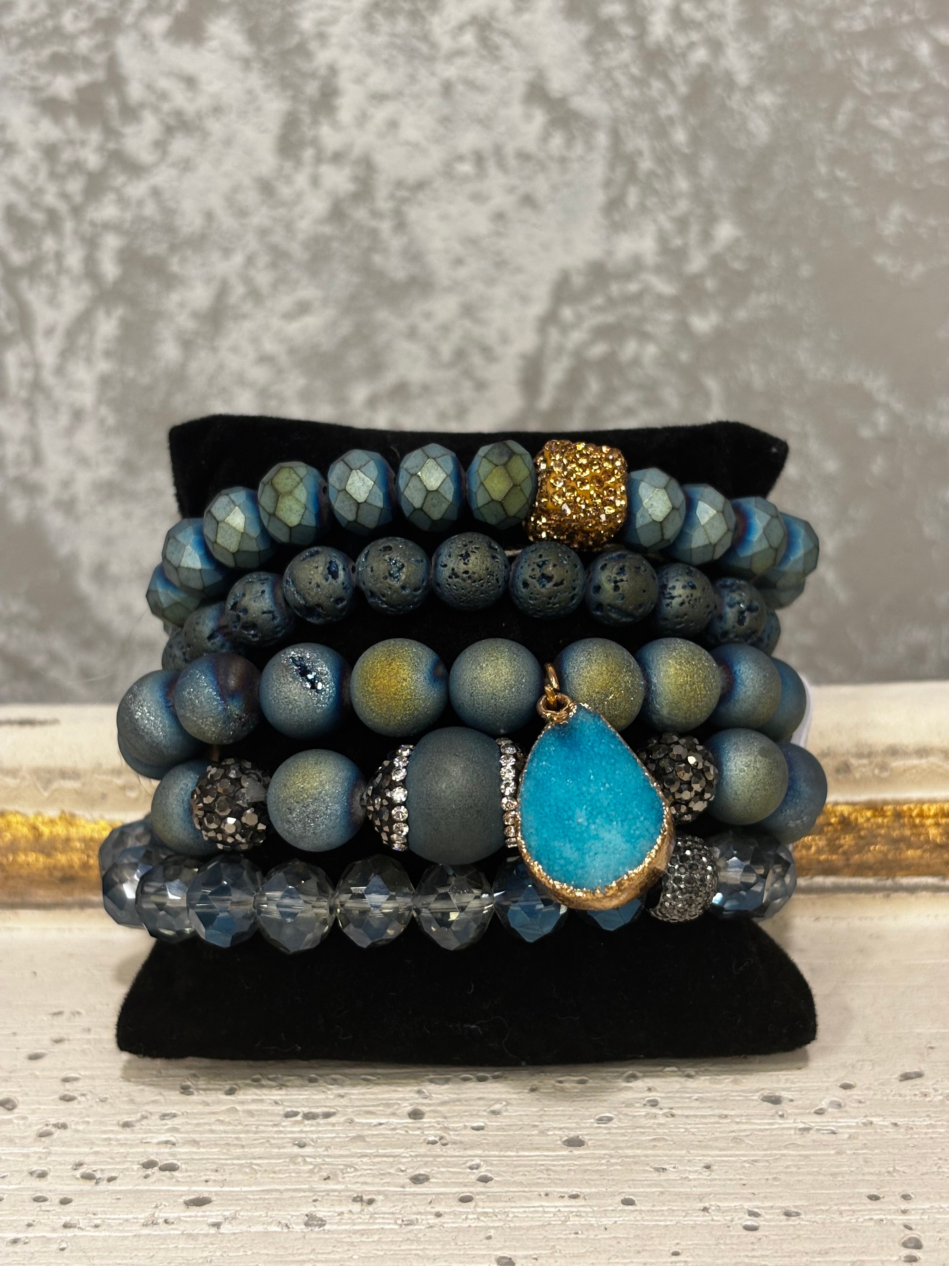 5 Stack Bracelet Ocean Blue