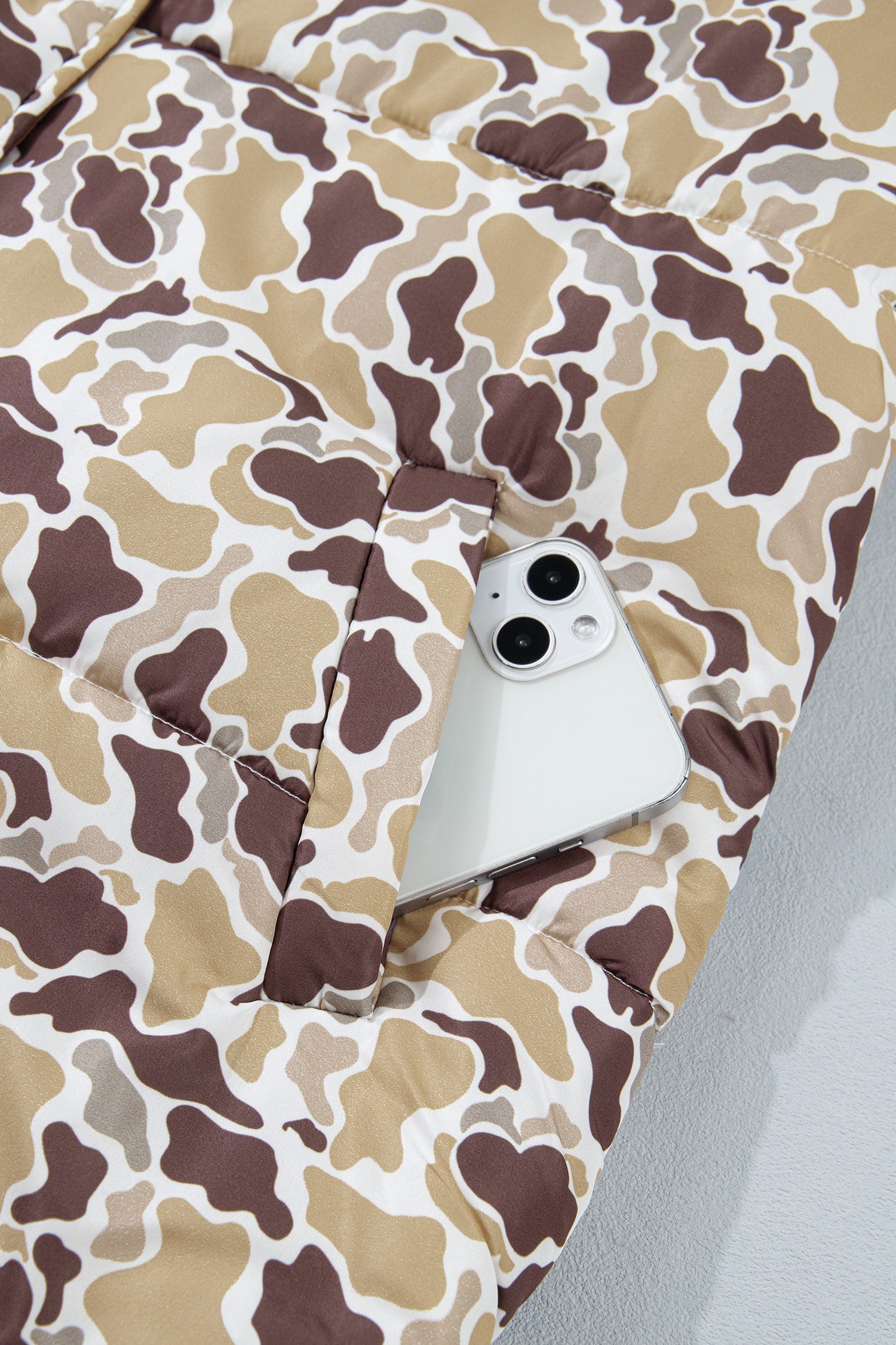 Camo Puffer Coat
