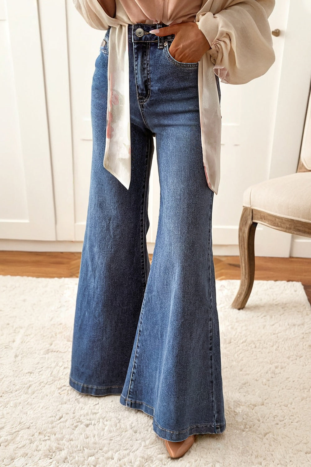 Blue Bell Bottom Jeans FB