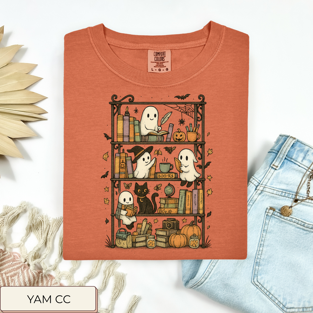 Bookshelf Ghosts Tee.