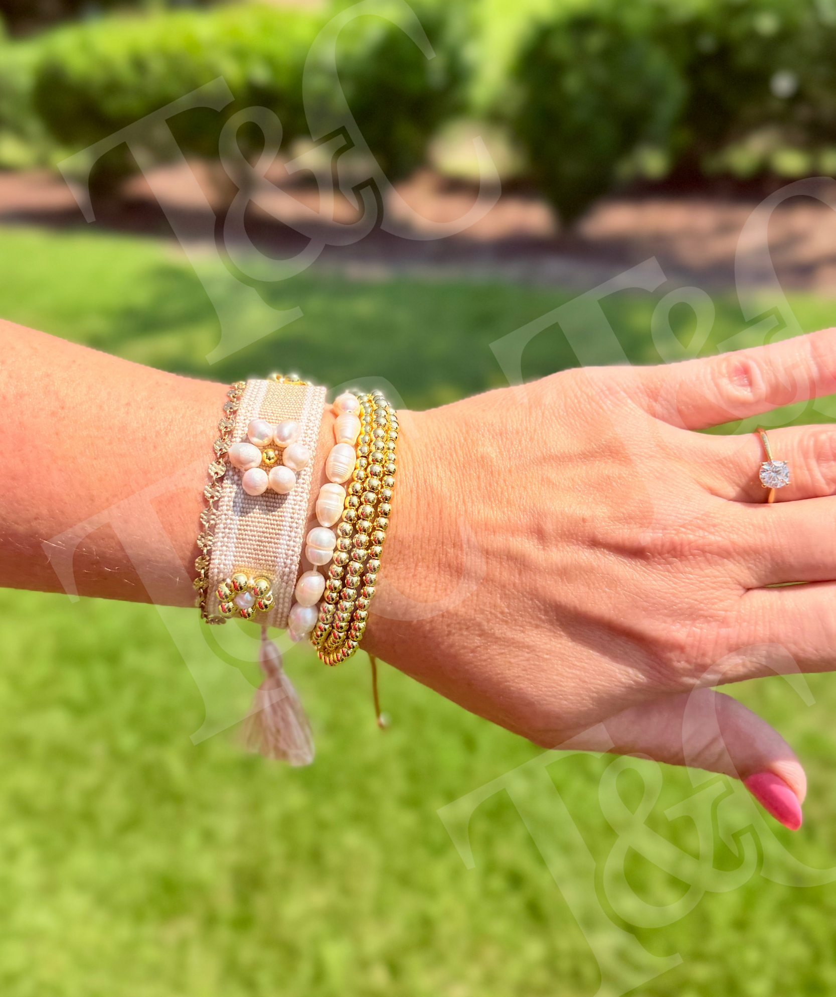 Miyuki Love Cross Bracelet RTS