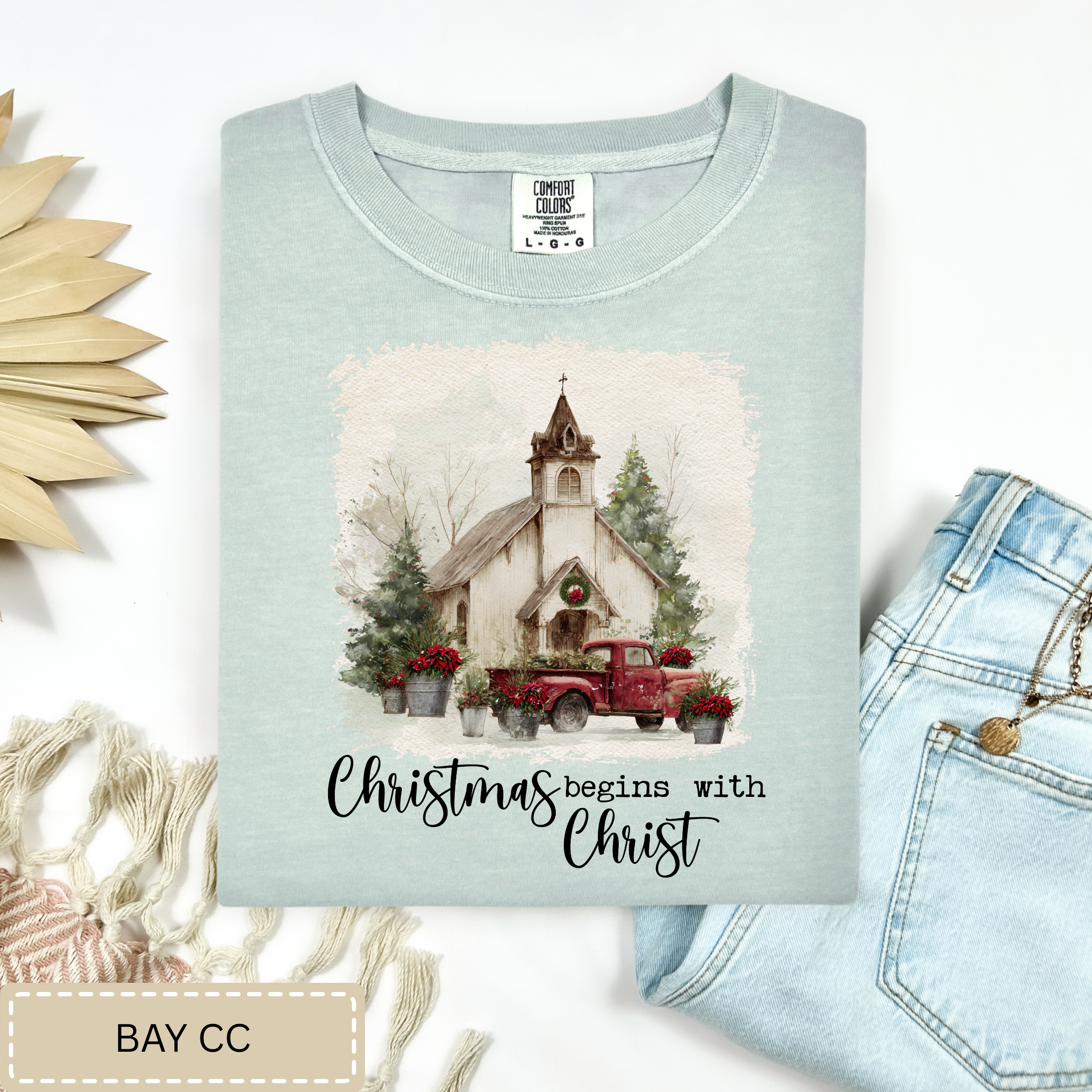 Christmas Begins With Christ Tee.