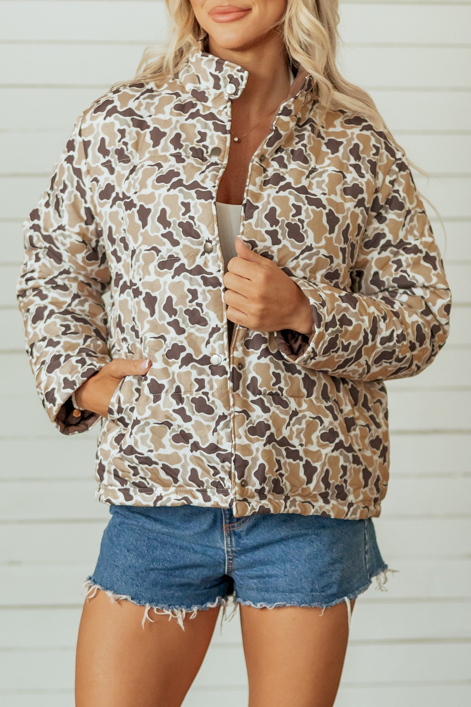 Camo Puffer Coat