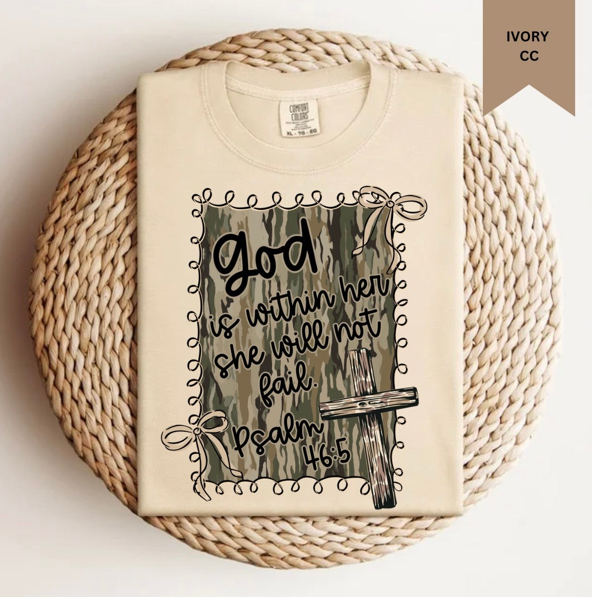 Camo God is Within Her Tee.