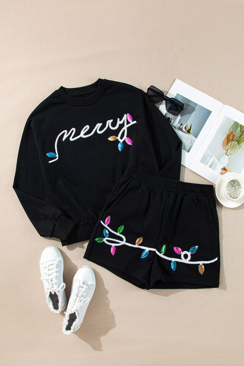 Merry Light String Pullover Set