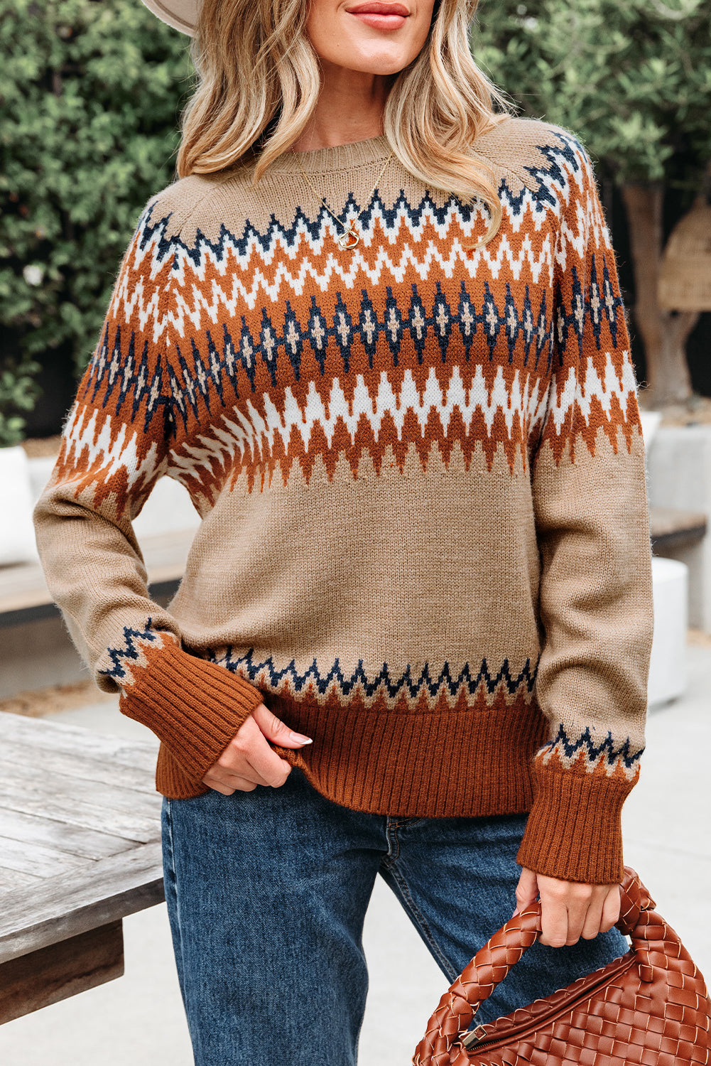 Aztec Crewneck Sweater FB