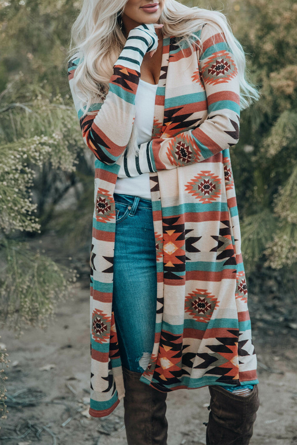 Aztec Geometric Cardigan FB