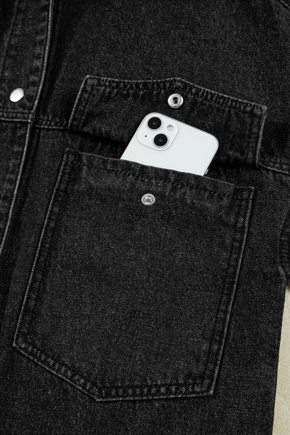 Black Denim Hooded Jacket September.