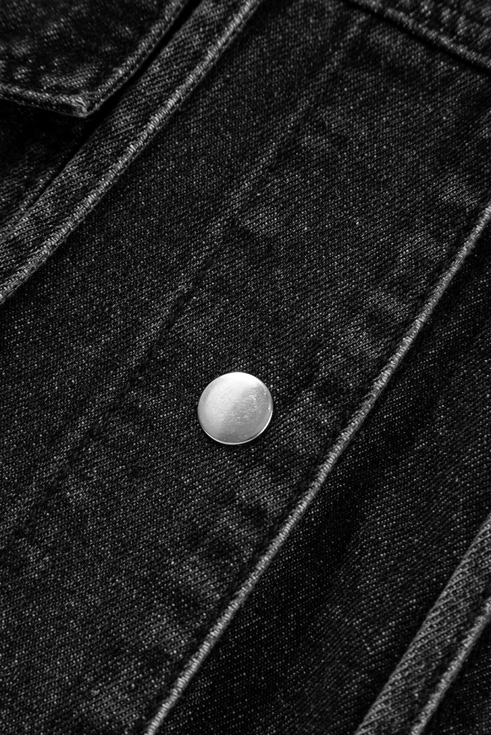 Black Denim Hooded Jacket September.