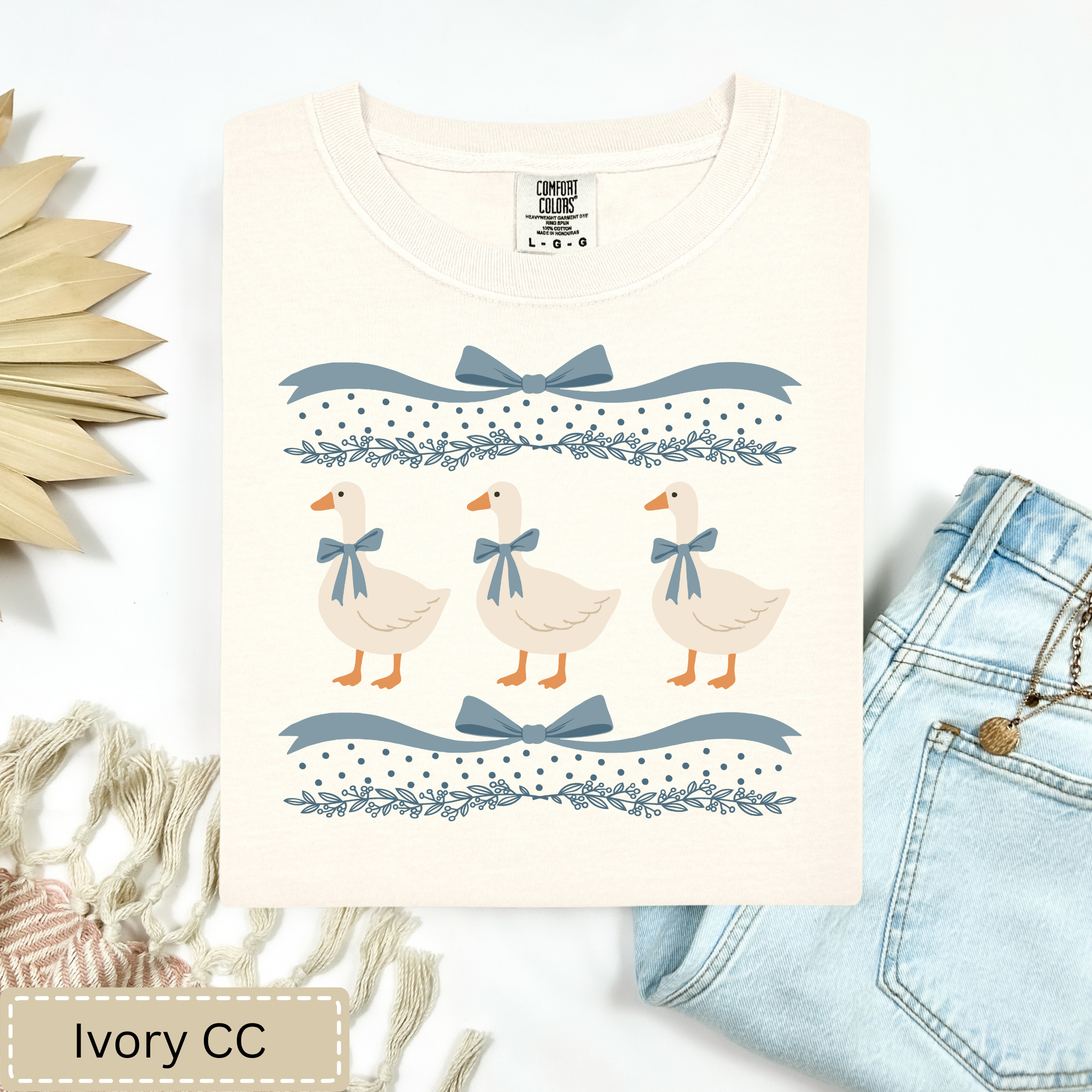 Blue Ribbon Geese Tee.