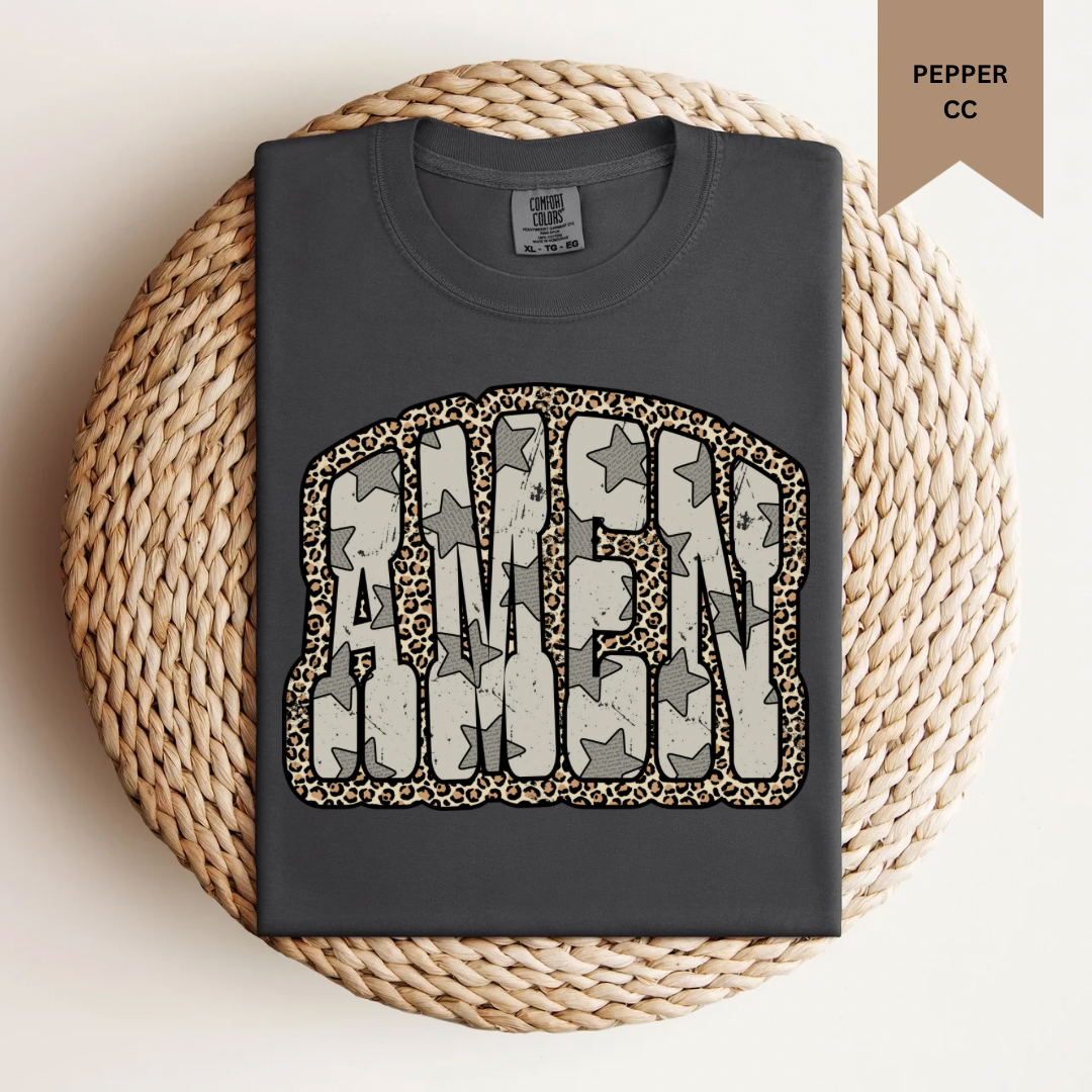Cheetah Amen Tee.
