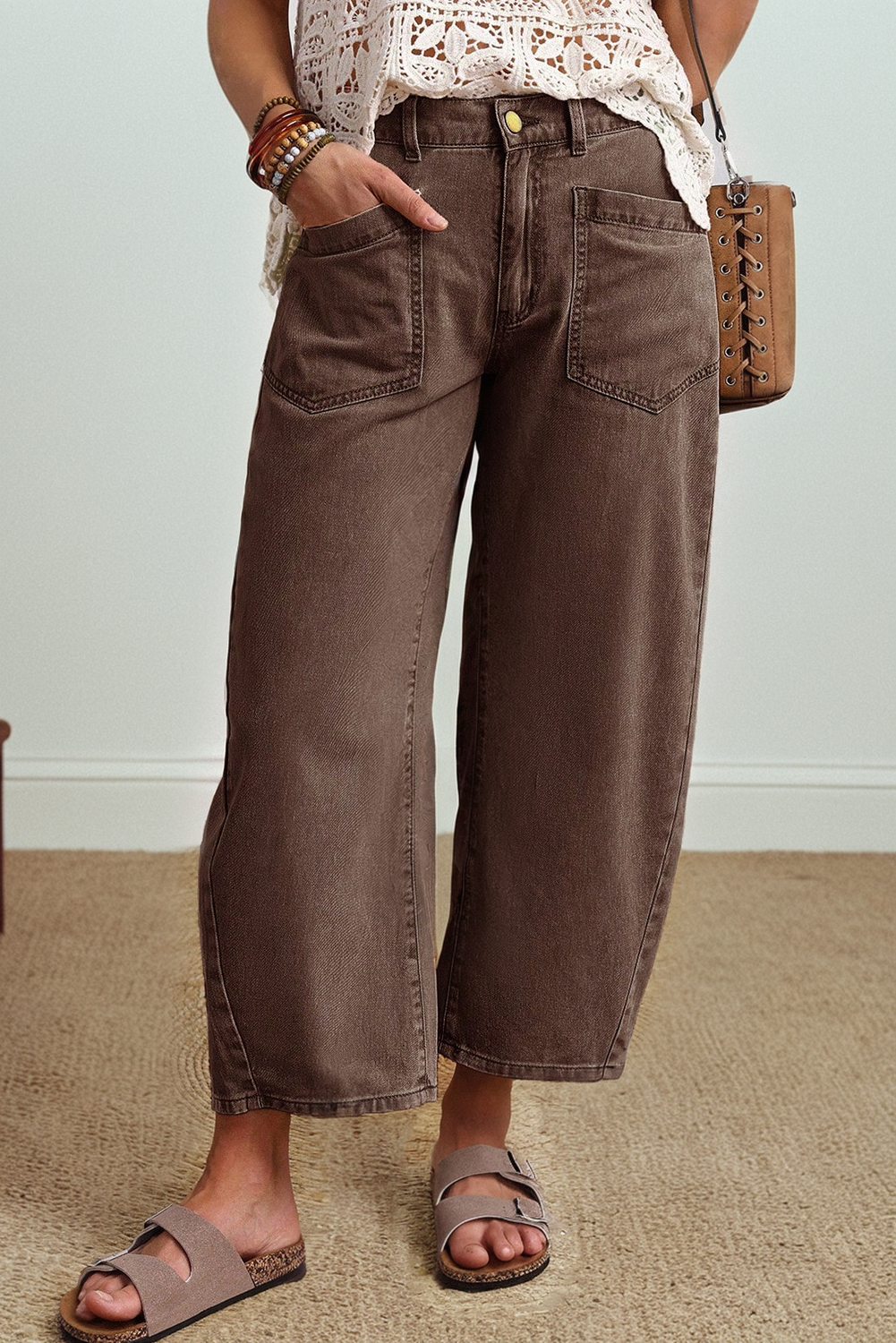 Square-Barrel Jeans