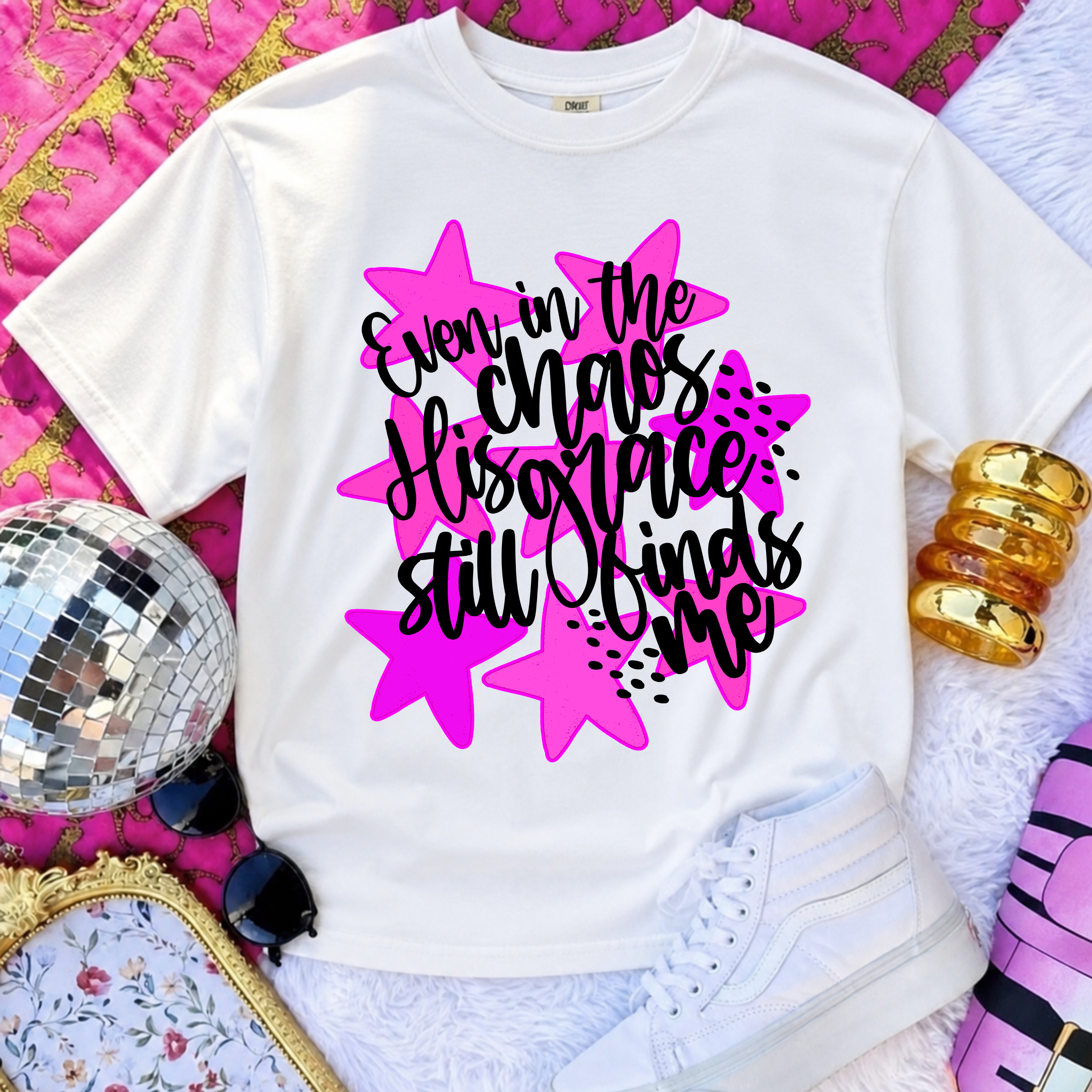 His Grace Still Finds Me Tee.