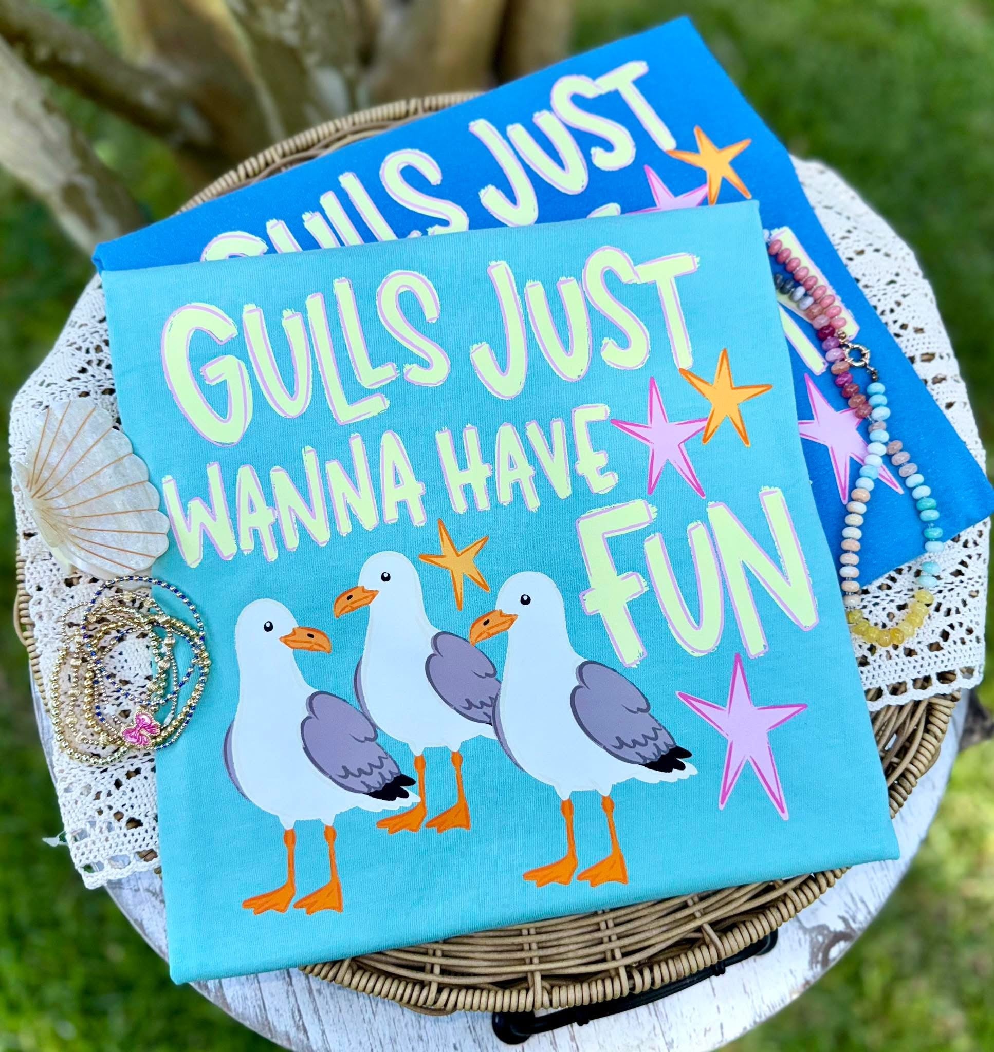 Gulls Just Wanna Have Fun Tee.