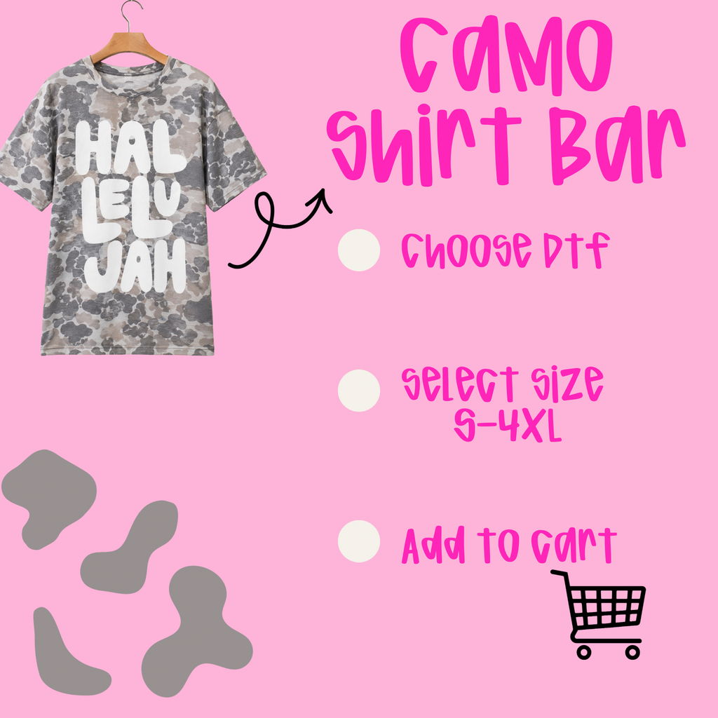 Camo Tee Shirt Bar Tee.