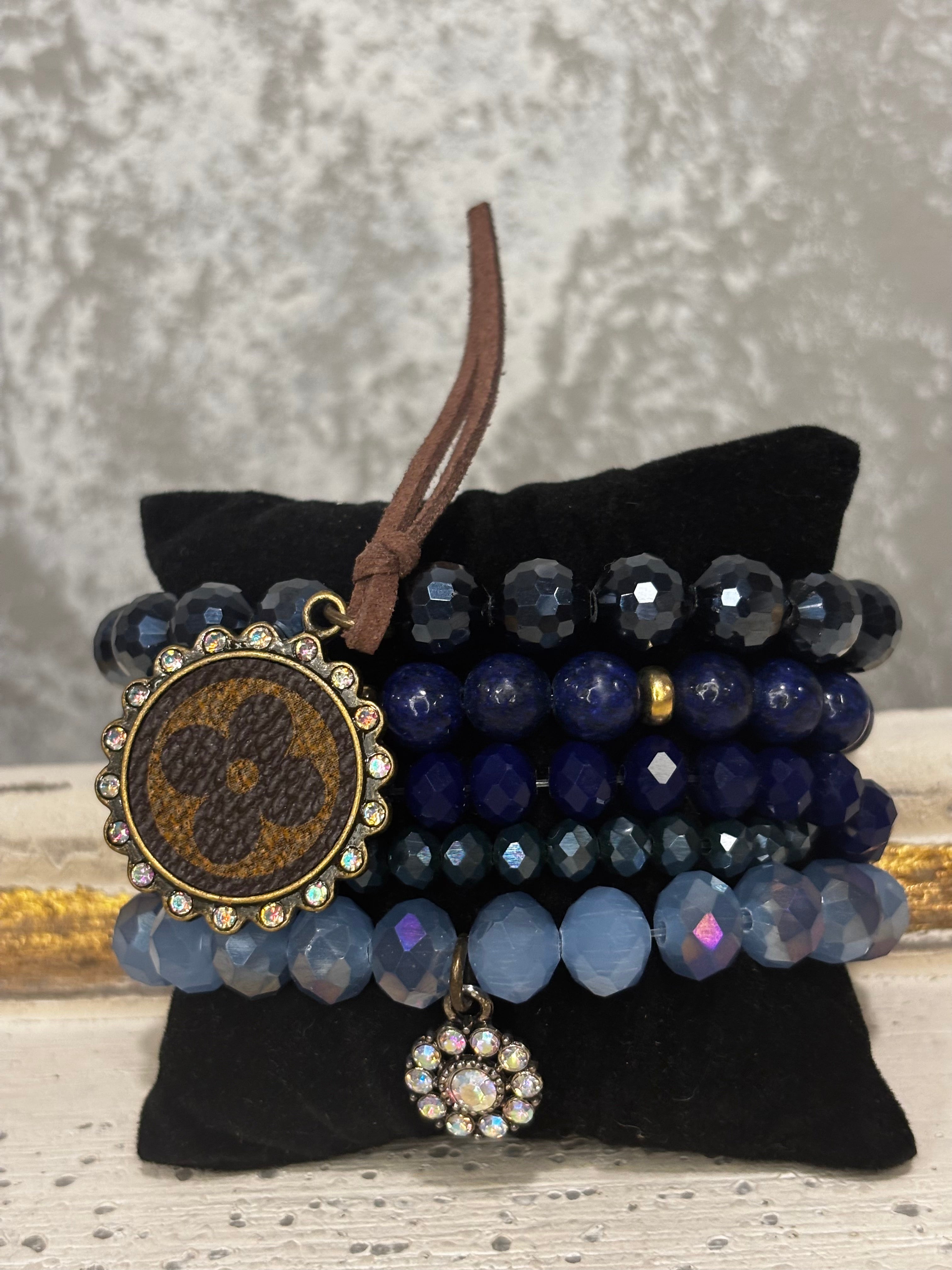 LV Stacked Bracelet Blueberry