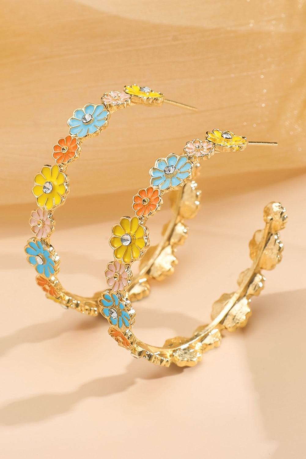 Flower Hoop Earrings RTS