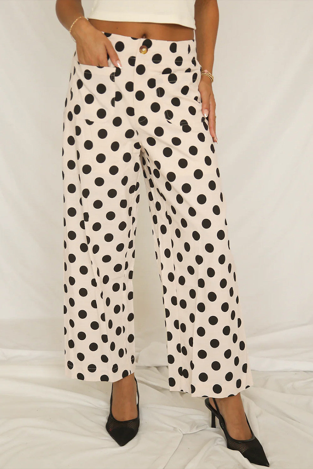 Polka Dot Loose Pants