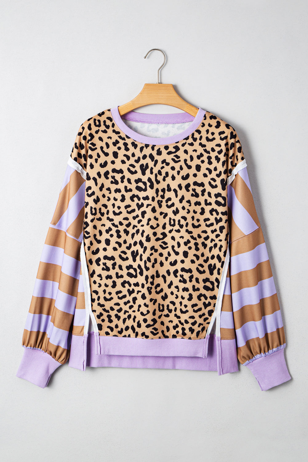 Stripe Leopard Pullover RTS