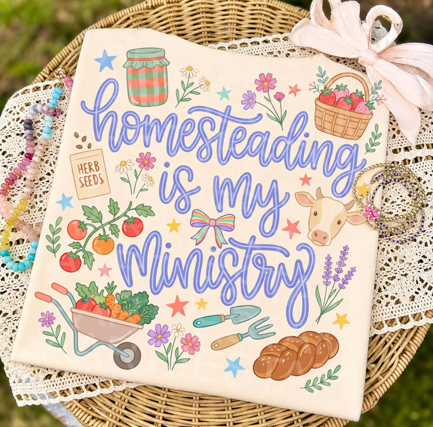 Homesteading Is My Ministry Tee.
