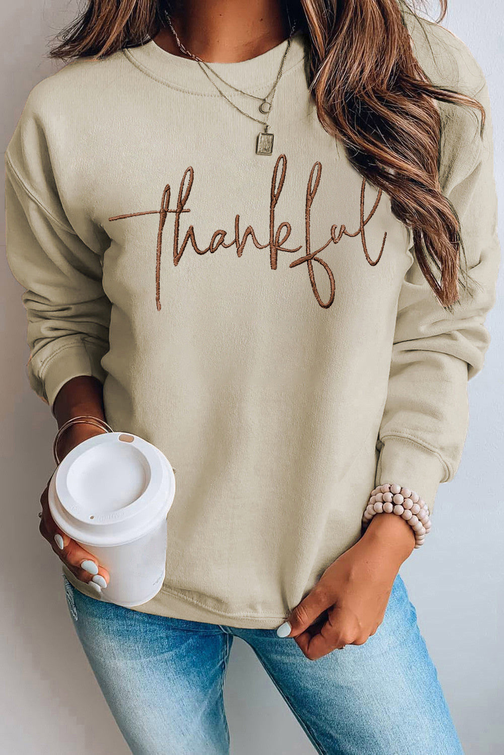Thankful Embroidered Top FB