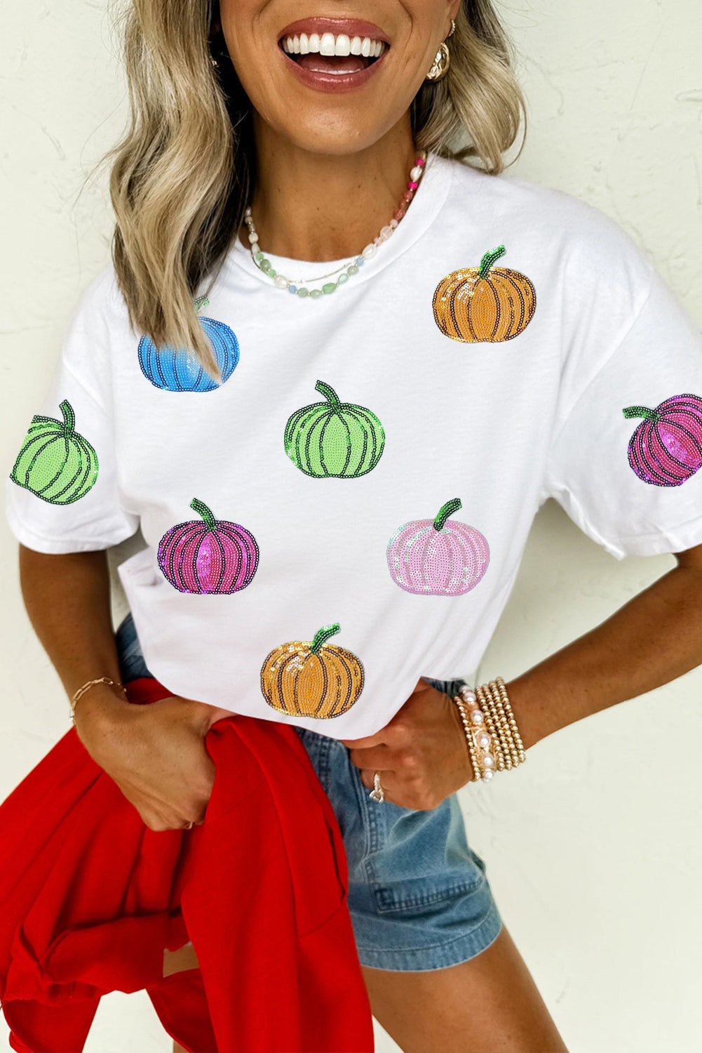 Pumpkin Sequin Top RTS