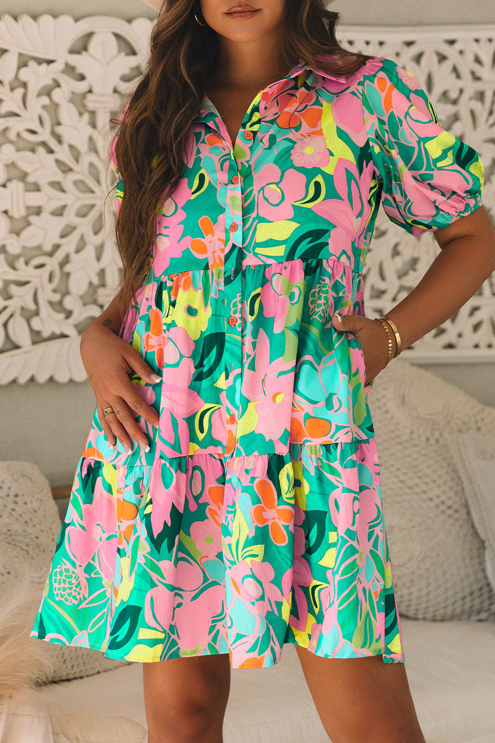 Floral Babydoll Dress